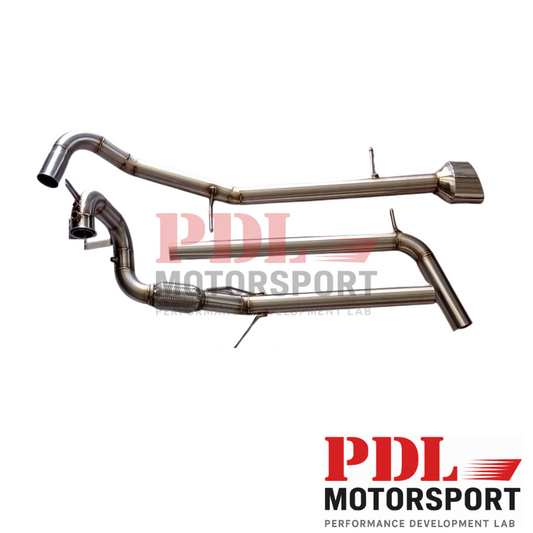 Ligne d'échappement inox 63,5mm - Ibiza 6J TDI 1.6 / 2.0 TDI - PDL Motorsport