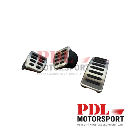 Couvre-pédales aluminium antidérapants – Seat Arosa / Ibiza / Cordoba / Leon / Toledo (1995-2008) PDL Motorsport