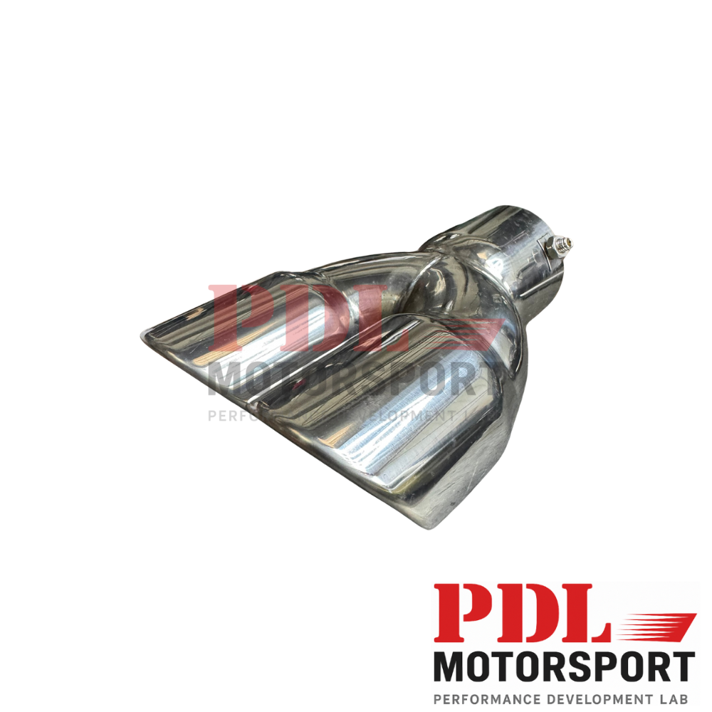 Embout Double Échappement Rond Inox – 76 mm PDL Motorsport