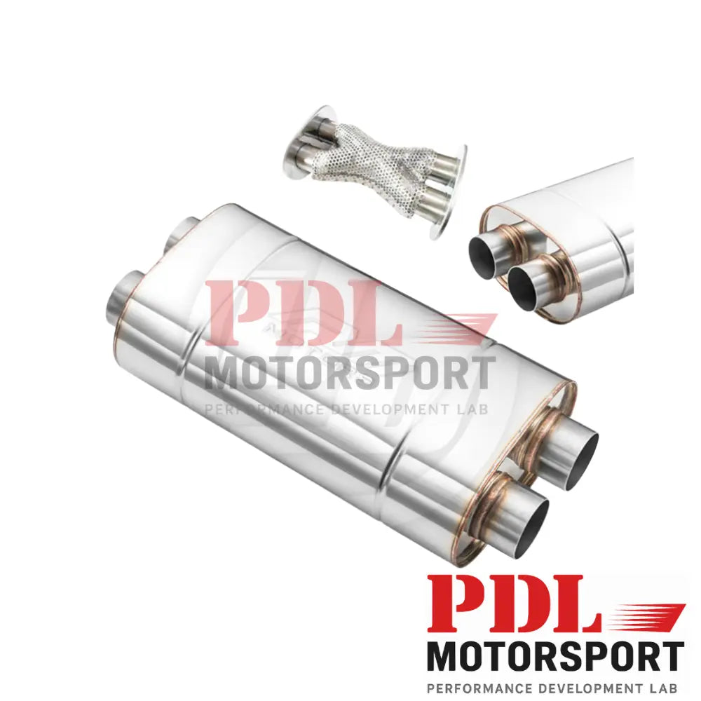 RM MOTORS SUPER FLOW PERFORMANCE Silencieux ovale 130 x 220 mm avec tube en X (universel) RM Motors