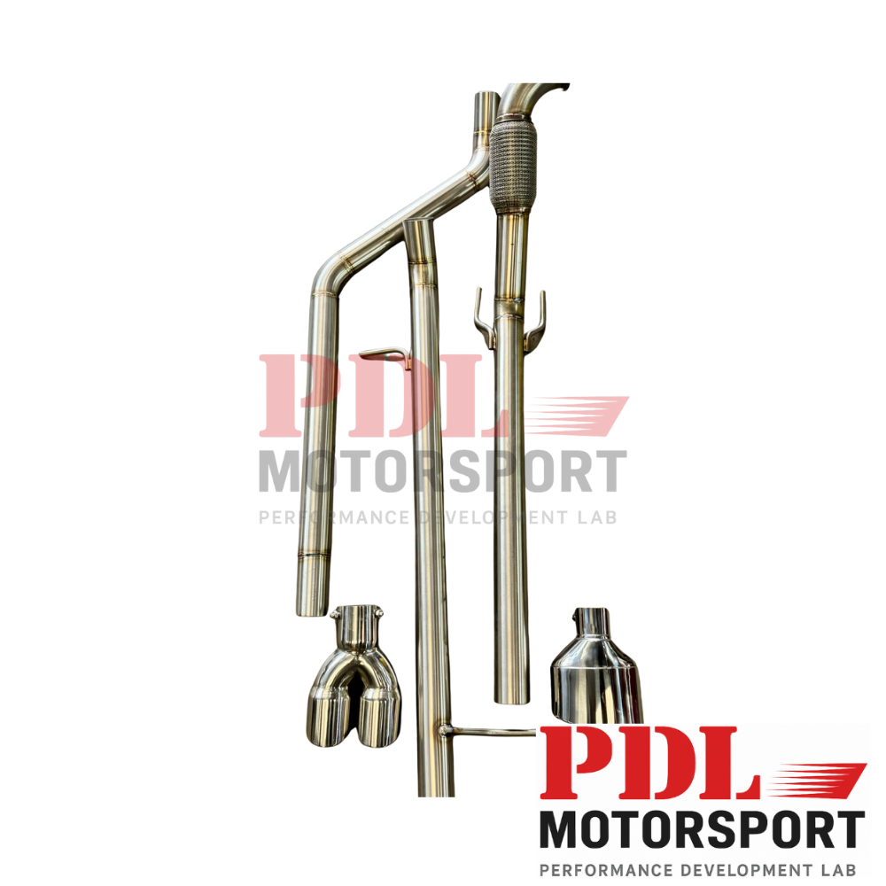 Ligne d'Échappement INOX 63,5 mm – Seat Leon 1M / Audi A3 8L / VW Golf 4 PDL Motorsport