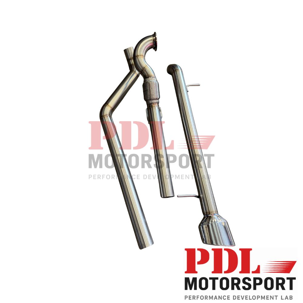Ligne d'Échappement INOX 76 mm – Seat Leon 1M / Audi A3 8L / VW Golf 4 PDL Motorsport