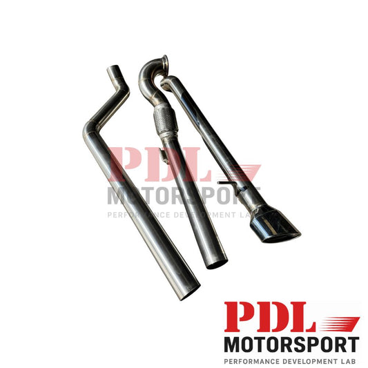 Ligne d'Échappement INOX 76 mm – Seat Leon 1M / Audi A3 8L / VW Golf 4 PDL Motorsport