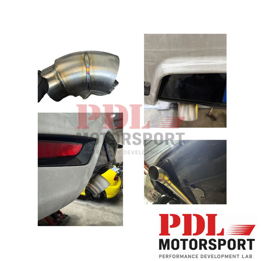 Embout artisanale - Sortie vers le bas 89mm PDL Motorsport