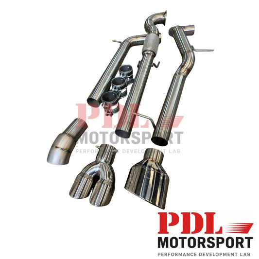 Ligne d'Échappement INOX 76 mm 1.9 TDI 100/130/160 – IBIZA 6L/ POLO 9N/ FABIA 6Y PDL Motorsport