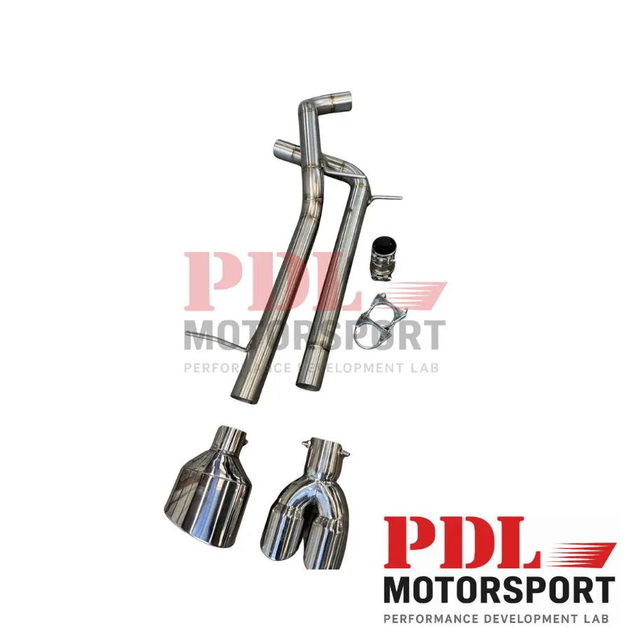 Demi Ligne d'Échappement - Cat back INOX 63,5 mm – IBIZA 6L/ POLO 9N/ FABIA 6Y PDL Motorsport