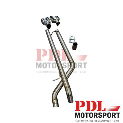 Demi Ligne d'Échappement - Cat back INOX 63,5 mm – Golf 4 / Audi A3 8N PDL Motorsport